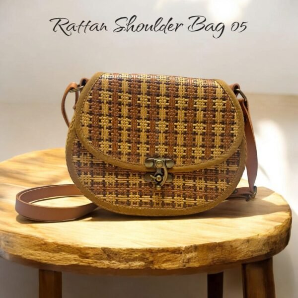 Handwoven Rattan Shoulder Bags