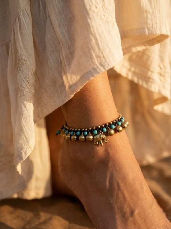 Handmade Brass Bell Anklet