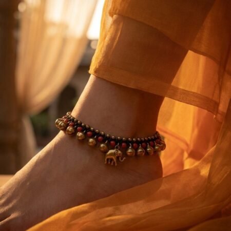 Handmade Brass Bell Anklet - Image 5