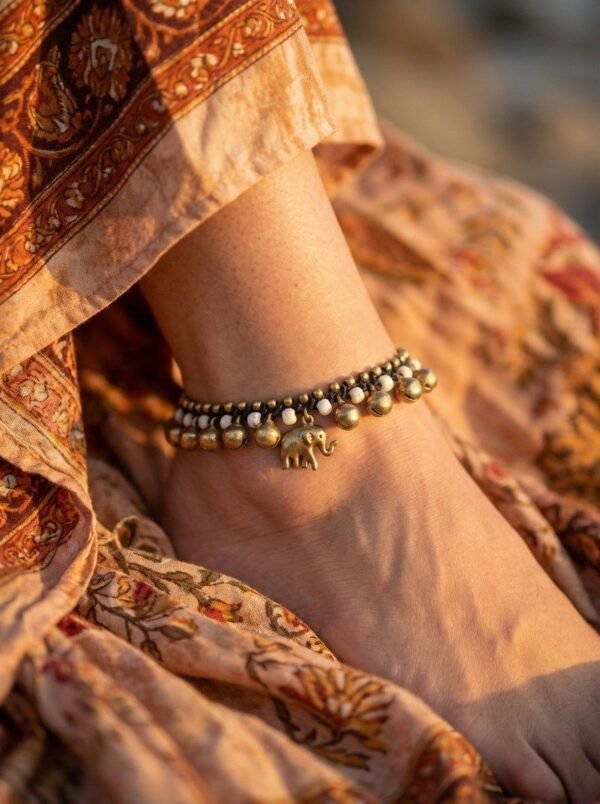 Handmade Brass Bell Anklet