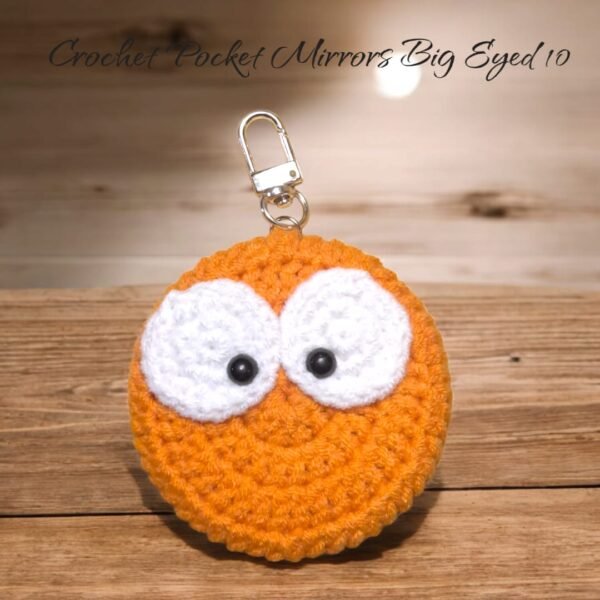 Crochet Pocket Mirror Keychain - (Big Eye)