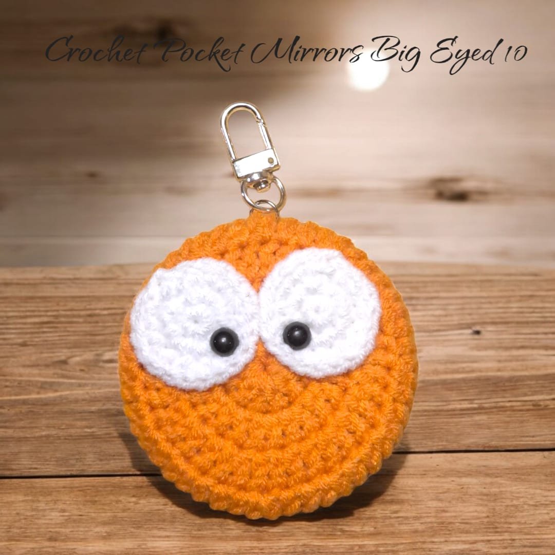 Crochet Pocket Mirror Keychain - (Big Eye) - Image 11