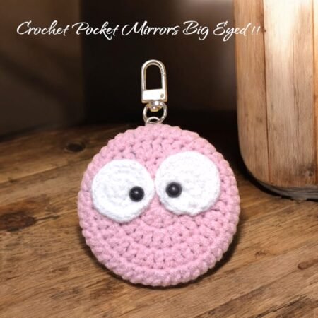 Crochet Pocket Mirror Keychain - (Big Eye) - Image 12