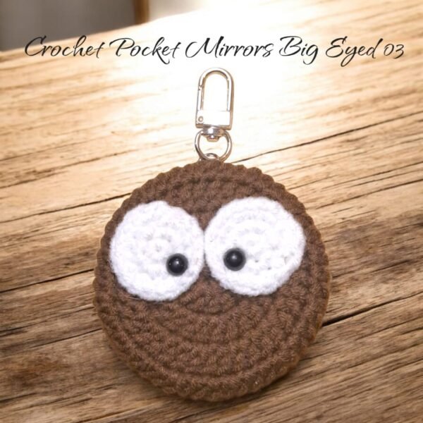 Crochet Pocket Mirror Keychain - (Big Eye)