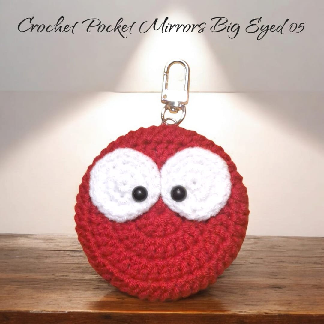 Crochet Pocket Mirror Keychain - (Big Eye) - Image 7