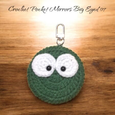 Crochet Pocket Mirror Keychain - (Big Eye) - Image 8
