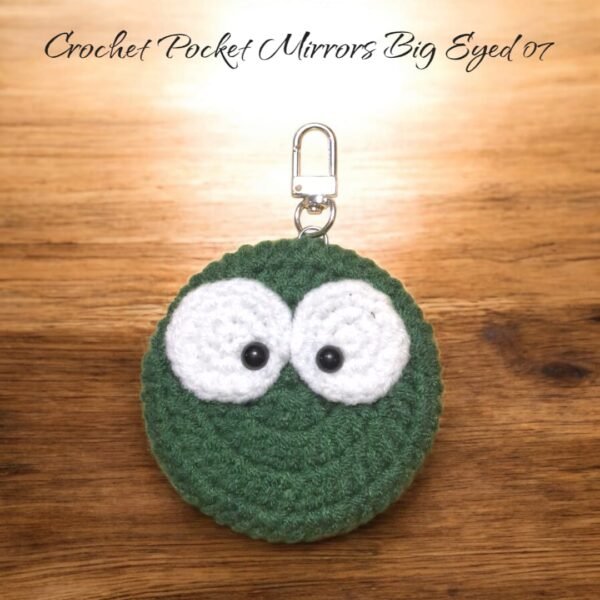 Crochet Pocket Mirror Keychain - (Big Eye)