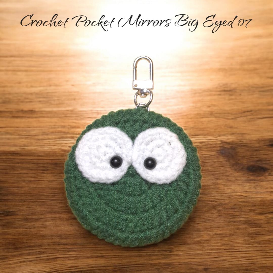 Crochet Pocket Mirror Keychain - (Big Eye) - Image 8