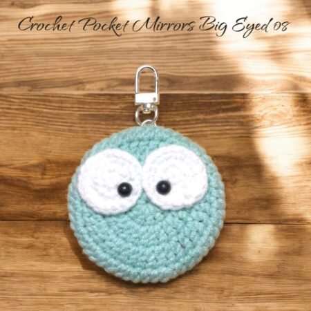 Crochet Pocket Mirror Keychain - (Big Eye) - Image 9