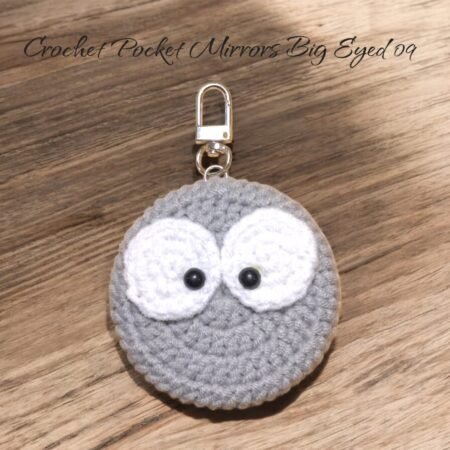 Crochet Pocket Mirror Keychain - (Big Eye) - Image 10