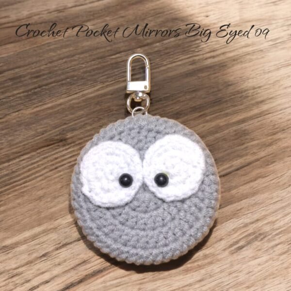 Crochet Pocket Mirror Keychain - (Big Eye)