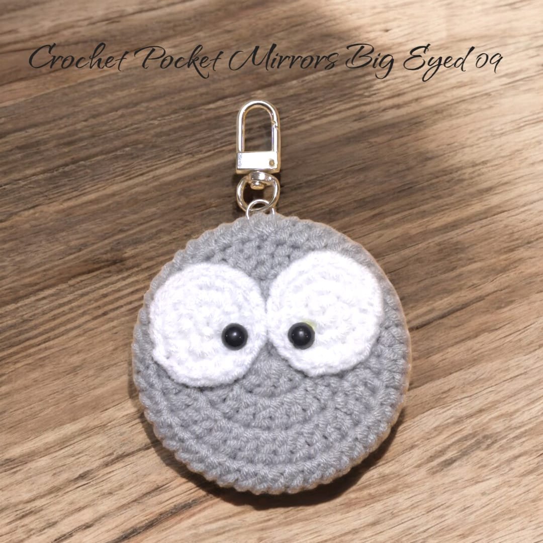 Crochet Pocket Mirror Keychain - (Big Eye) - Image 10