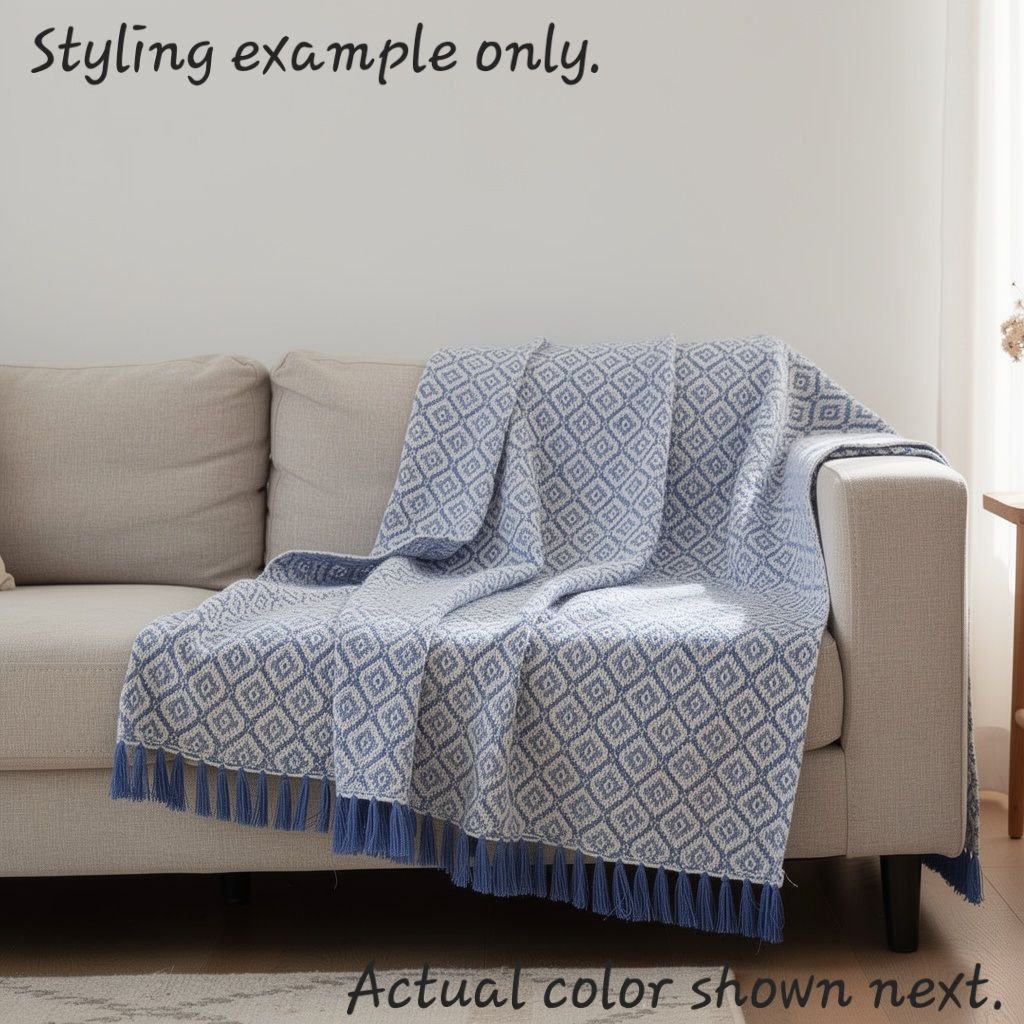 Handwoven Cotton Blanket - Image 11
