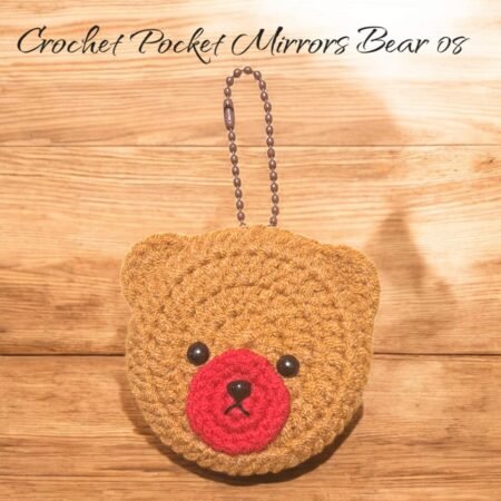 Crochet Pocket Mirror Keychain (Bear) - Image 11