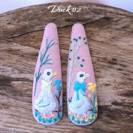 Embroidered Hair Clips - Animal - Image 4