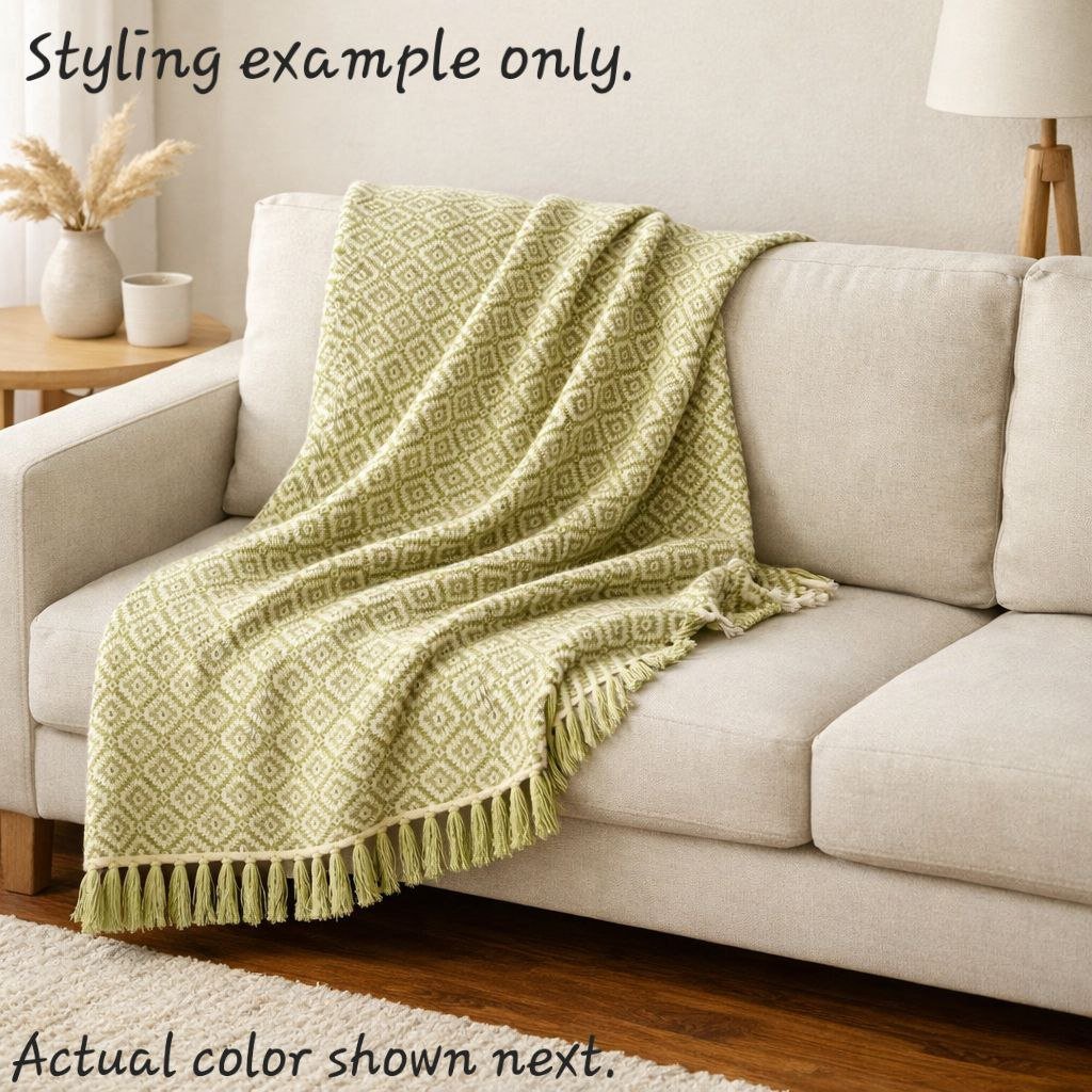 Handwoven Cotton Blanket - Image 5