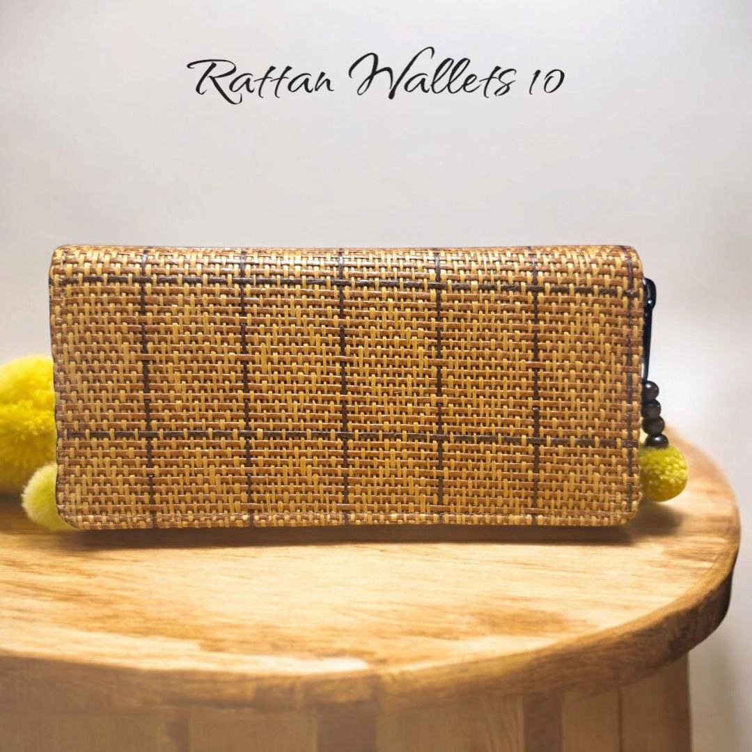 Handwoven Rattan Wallet - Image 6