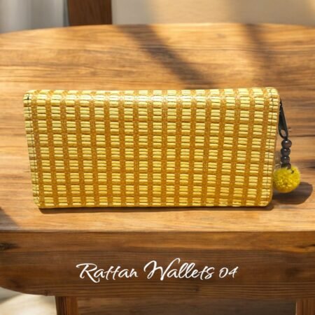 Handwoven Rattan Wallet - Image 4