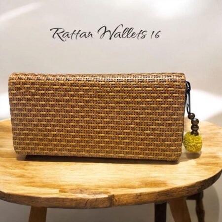 Handwoven Rattan Wallet - Image 8