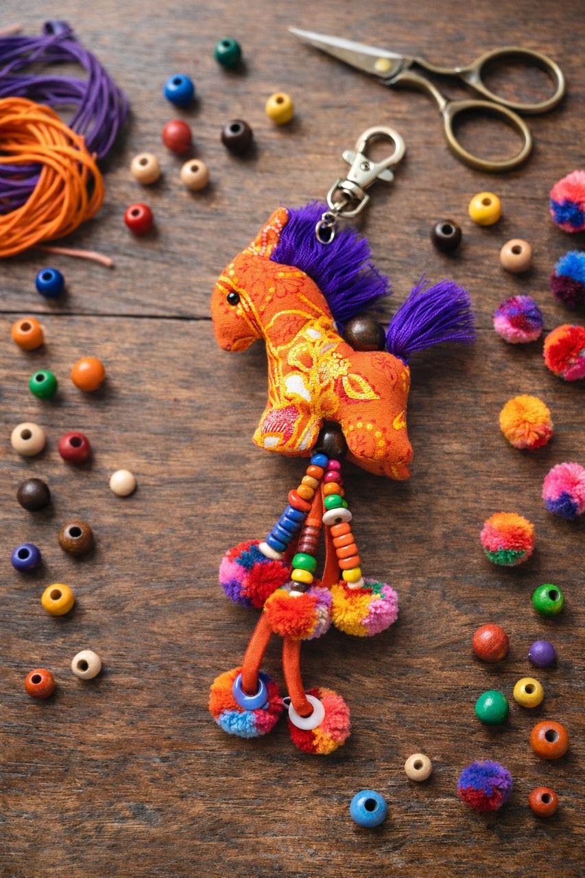 Handmade Keychain - Horse - Image 1