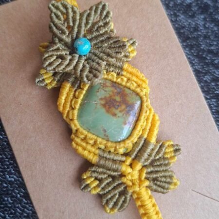 Zodiac Turquoise Macrame Bracelet - Image 5