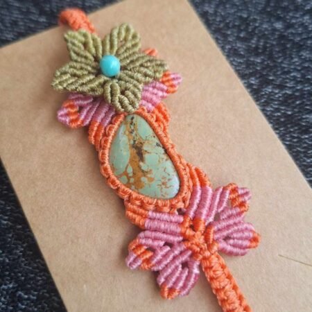 Zodiac Turquoise Macrame Bracelet - Image 11