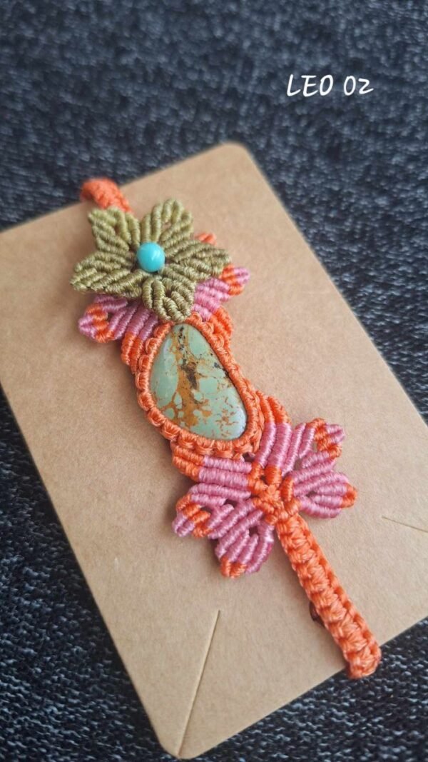 Zodiac Turquoise Macrame Bracelet