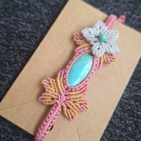 Zodiac Turquoise Macrame Bracelet - Image 14