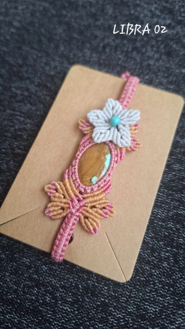 Zodiac Turquoise Macrame Bracelet