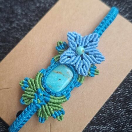 Zodiac Turquoise Macrame Bracelet - Image 24