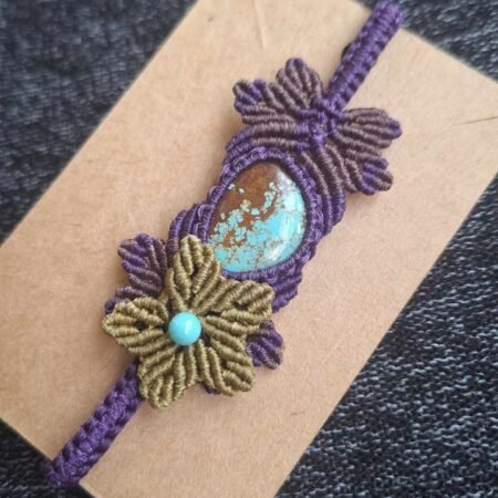 Zodiac Turquoise Macrame Bracelet - Image 20