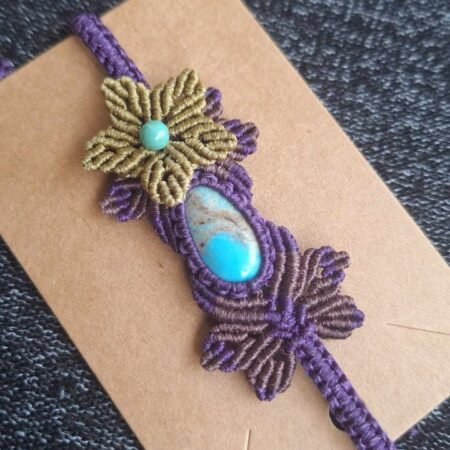 Zodiac Turquoise Macrame Bracelet - Image 21