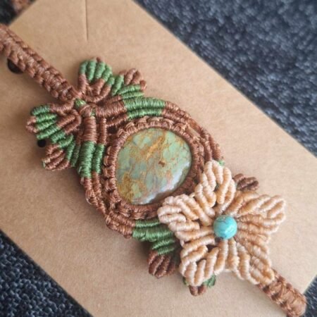 Zodiac Turquoise Macrame Bracelet - Image 13