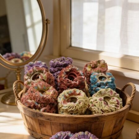 Handmade Crochet Scrunchie - Image 4