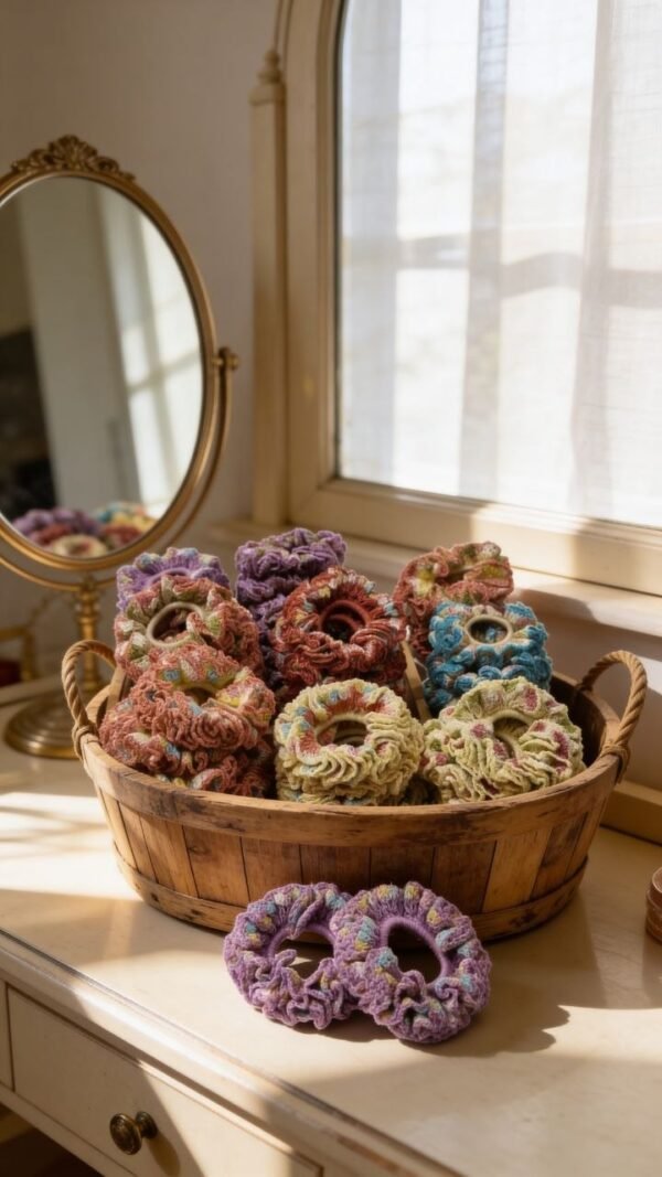 Handmade Crochet Scrunchie