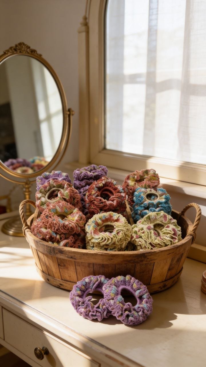 Handmade Crochet Scrunchie - Image 4