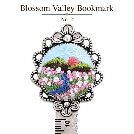 Handmade Embroidered Metal Bookmark Ruler - Image 6