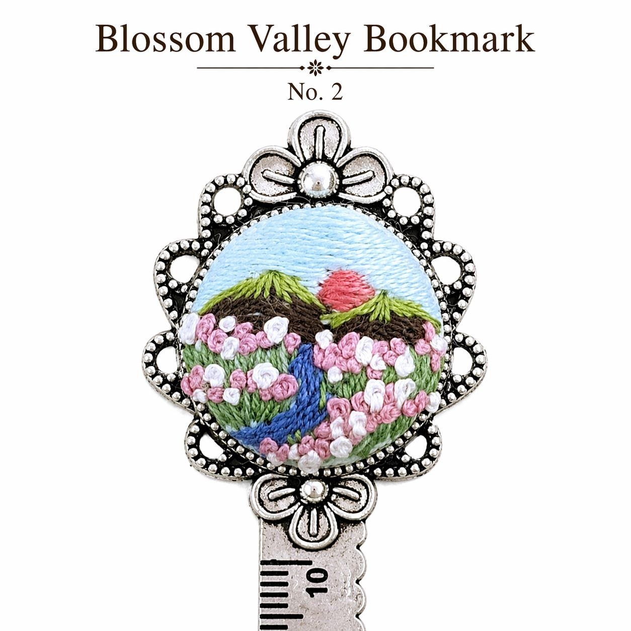 Handmade Embroidered Metal Bookmark Ruler - Image 6