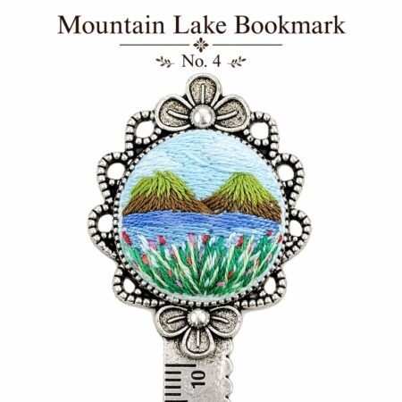 Handmade Embroidered Metal Bookmark Ruler - Image 8