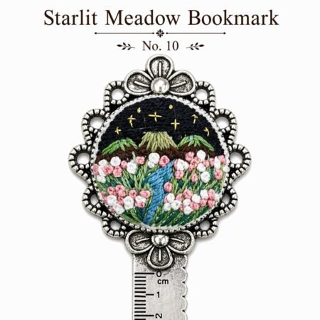 Handmade Embroidered Metal Bookmark Ruler - Image 14