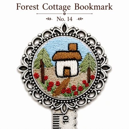 Handmade Embroidered Metal Bookmark Ruler - Image 17