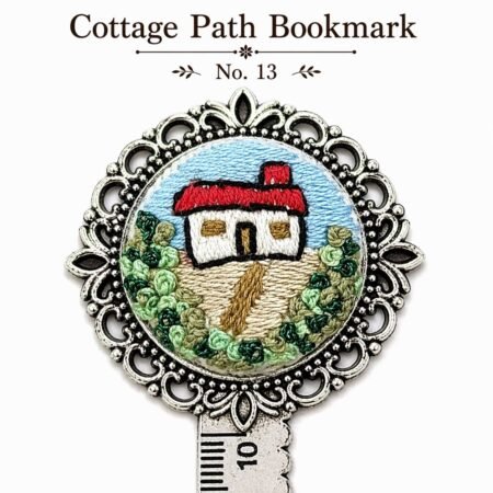 Handmade Embroidered Metal Bookmark Ruler - Image 18