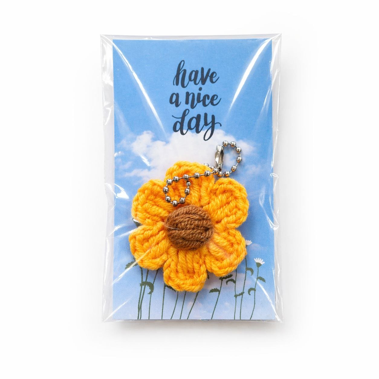 Handmade Crochet Flower Keychain - Image 5