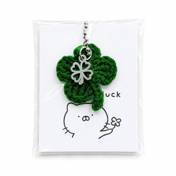 Handmade Crochet Four-Leaf Clover