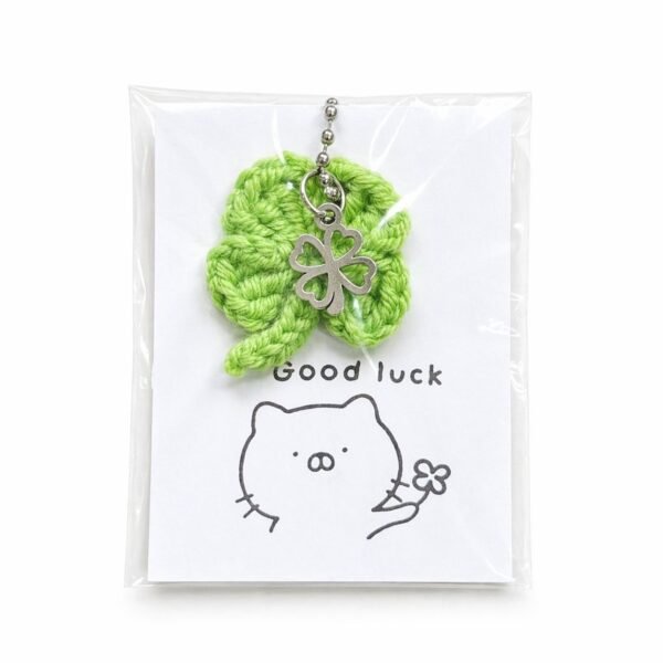 Handmade Crochet Four-Leaf Clover