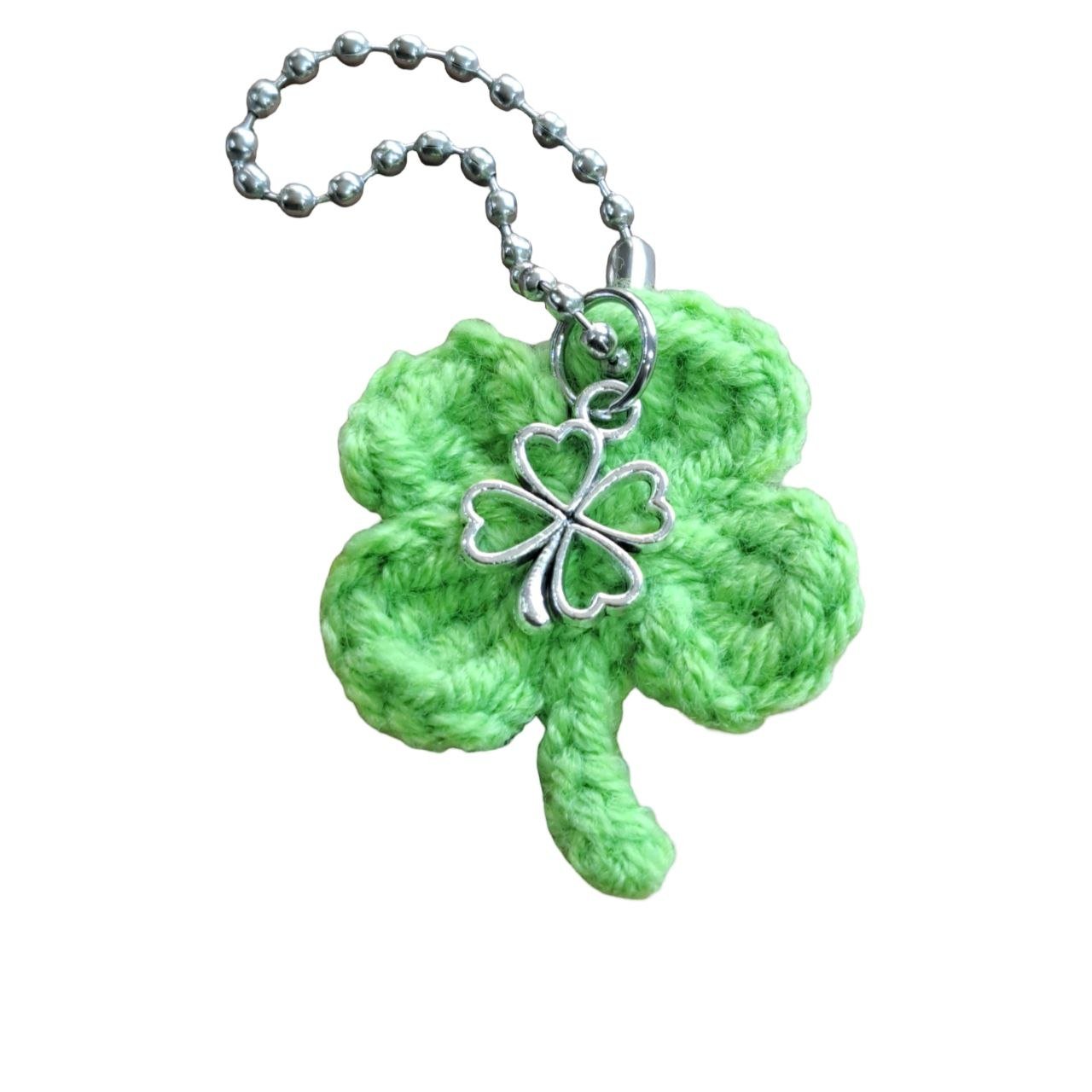 Handmade Crochet Four-Leaf Clover - Image 3