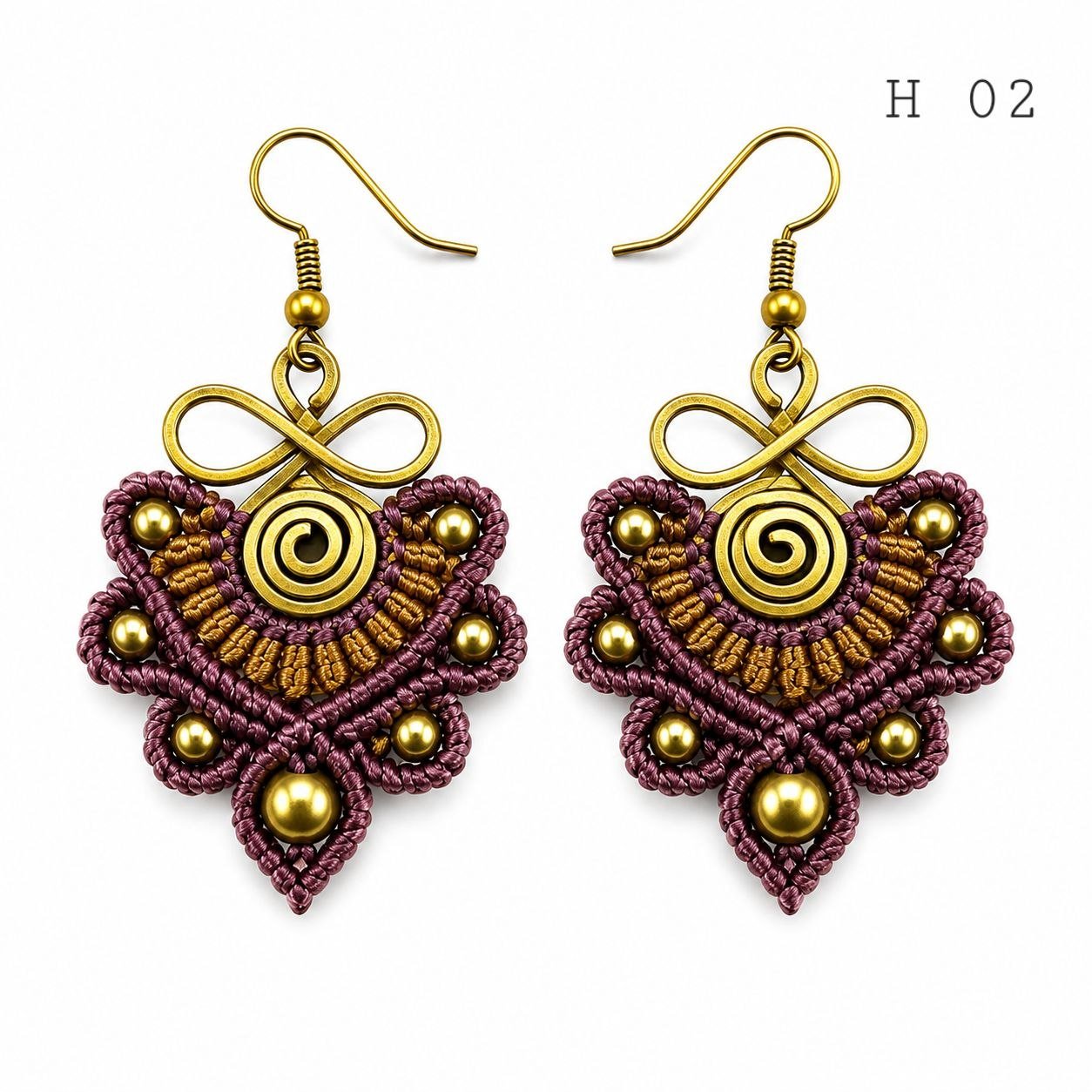 Macramé Earrings (Set H-I-J-K) - Image 4