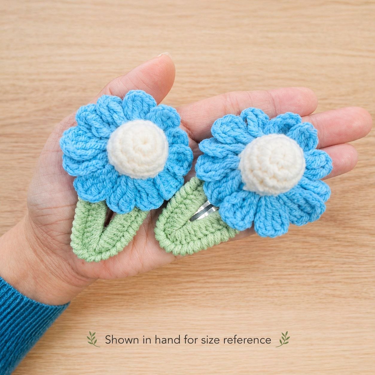 Handmade Crochet Hair Clips - Image 2
