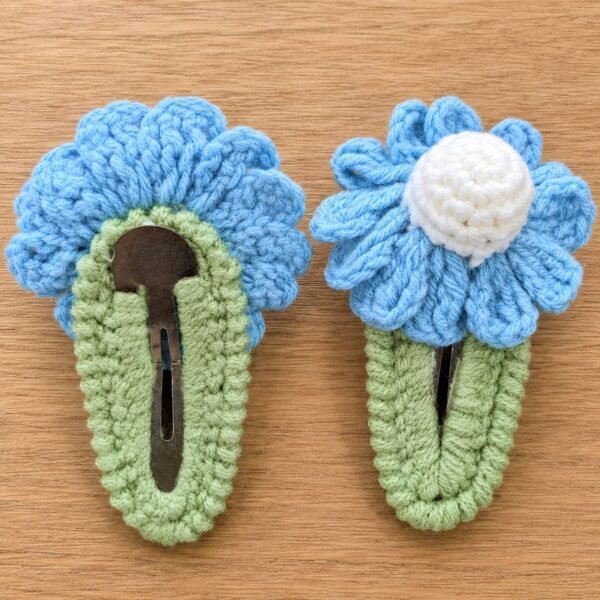 Handmade Crochet Hair Clips