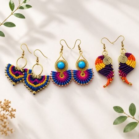 Macramé Earrings (Set E-F-G)